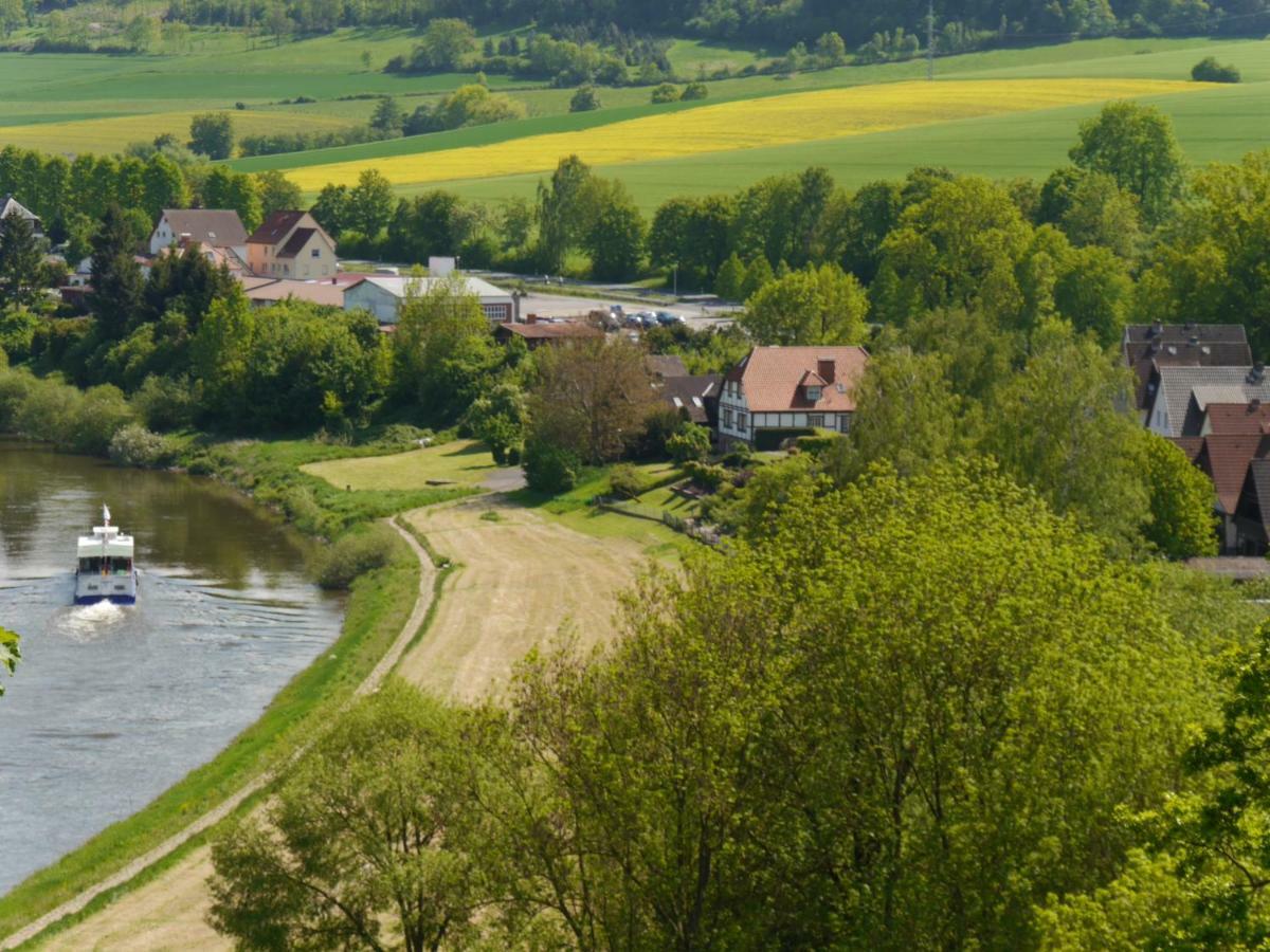 Ferienwohnung Weserblick Polle Zewnętrze zdjęcie
